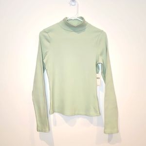 NWT Anthropologie Maeve Ribbed Turtleneck Color Mint Sz S